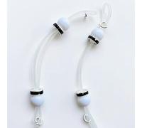 Non-Piercing Nipple Clamps, Adjustable Feather-Light Pressure for Sensual Play, Elegant Breast Jewelry for BDSM Exploration, Women’s Adult Toy (Grey)