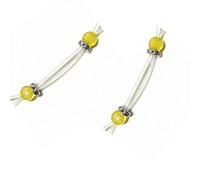 Non-Piercing Nipple Clamps, Feather-Light and Adjustable, Sensual Tease for Women, Ideal for BDSM and Couples Play (Yellow)