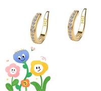 Non Piercing Plated Ears Cuffs for Non-Pierced Ears,Portable & Adjustable Fake Earrings,Ear Corrector,Diamonds Ear Bone Clips,for Women Work,Play,or Everyday(Golden),Gently Adjusts Cartilage
