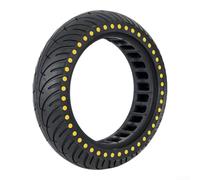 Non-Pneumatic Rubber Tire 8.5in Puncture Proof Design(yellow) | Sturdy rubber construction, for zero puncture risk, non-pneumatic solid core, reliable performance, low maintenance