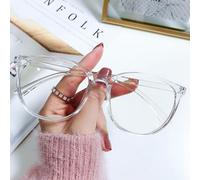 Non Prescription Glasses,Unisex Stylish Square Eyeglasses Glasses Flat Top Big Eyeglass Frames Large lens Clear Lens Eyewear for Men Women