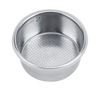 Non Pressurized Steel Round Coffee Basket, Silver Filter Strainer Double Breville Single Wall Porous Cup