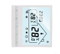Non-Programmable WiFi Thermostat for Underfloor Heating and Central AC | Digital Temperature Control Panel with LCD Screen, 3-Speed Setting, 0-50C, White
