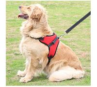 Non Pull Dog Harness Adjustable Pet Puppy Walking Strap Vest Soft Chest Belt UK SWIZZPETS (RED, MEDIUM)