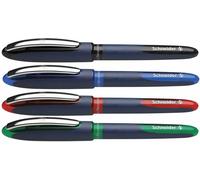 Non-Retractable Rollerball Pens With Liquid Ink Schneider One Business - Pack 4