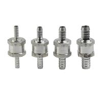 Non Return Aluminum Check Valve Single Way Inline 6/8/10/12mm Fuel Air Water Tube Hose 1Pcs(8mm)