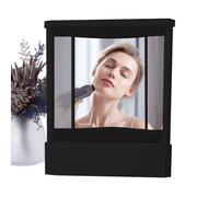 Non-Reversible Mirror, Real Image Reflection | 450G High Precision Glass ABS Daily Grooming Accessory Designed To Show Its Natural Appearance Without Inverting The Left Sides