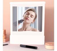 Non Reversing Mirror, Real Image Mirror, Non Reversing Makeup Glass, Real Image Makeup Glass, Unflipped Viewing Pane For Modeling, Haircuts And Beauty