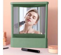 Non Reversing Mirror, Real Image Mirror, Non Reversing Makeup Glass, Real Image Makeup Glass, Unflipped Viewing Pane For Modeling, Haircuts And Beauty