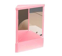 Non Reversing Mirror - Reflection Board, Optical Grade Coated Glass Mirror, Geometric Desktop Stand Casing, Self Image Correction Inverted View Lens - For Haircuts & Confidence