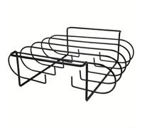 Non Rib Rack for BBQ Grill Holds 4 Racks Space Saving Steel | Non Rib Rack for BBQ Grill Holds 4 Racks Space Saving Steel