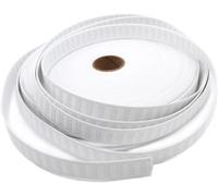 Non Roll Strong White Elastic - Polyester - Color: White - Choose Your Size & Length (White - 1" Inch - 10 Yards)