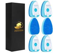 Non Scratch Dish Wand Refills 6 Pack, Dishwand Refill Replacement Sponge Heads, Heavy Duty Dishwashing Scrub Dispensing Brush with Handle, Soap Dispenser Scrubber Cleaning Tool for Kitchen Dishwasher