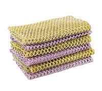 Non-Scratch HEAVY DUTY Scouring Pad or Pot Scrubber Pads (3 Pks of 2),For Scouring Kitchen, Dishwashing,Nylon Mesh Scrubbing Scrubbies,Scrub Pads Cloth Outlast ANY Sponges by The Crown Choice