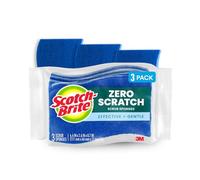 Non-Scratch Multi-Purpose Scrub Sponge, 4 2/5 x 2 3/5", Blue, 3/Pack