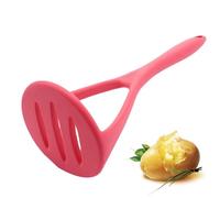 “Non-Scratch Potato Masher | Silicone Masher Hand Tool | Heat Resistant Vegetable Ricer and Avocado for Smooth Mashed Potato, Kitchen Cooking Utensils”