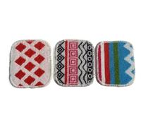 Non-Scratch Scourer, 3-Pack,multi-purpose Reusable Long-Lasting Cleaning Pad for Kitchen and Household Cleaning, Eco-Friendly Dishwasher Safe Soft Scrubber (multicolour)