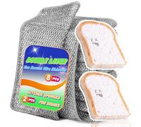 Non Scratch Wire Dish Cloth 8 Pack with 2pcs Kitchen Sponges for Dishes, Double Layer Wire Dish Washing Cloth,Powerful Cleaning Non-Scratch Wire Dishcloth Rag for Cookware, Sinks, Dishes, Stove Tops