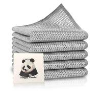 Non Scratch Wire Dishcloth 6 Pack - Multipurpose Metal Wire Dishwashing Rag with Bonus Scratch Sponge, Quick Drying, Durable & Reusable Kitchen Scrub Cloths for Wet and Dry Cleaning Easy, 20x20cm