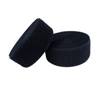 Non Self Adhesive Nylon Faste ner Tape 20MM,Non self Adhesive Nylon Strips Fastener(Black,20MM x 5 Yards)