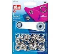 Prym Jersey Ring Snaps Press Fasteners Silver - per pack of 6