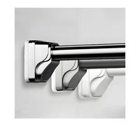 Non-Slip 15-193 Inch Shower ain Rod No Drill Telescoping Rod for Bathroom & Room Divider at (White 110"-138")