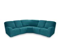 Non-Slip 5-Seater Sofa Cover Set - Chair & Armchair Slipcovers Recliner Chair Protector with Cushion Covers - Easy to Clean Stylish Home Furniture Protection