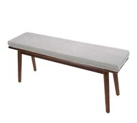 Non Slip 5cm Thick Cushions, Washable Seat Pad for Indoor/Outdoor Use, Protective Mat for Dining Room, Kitchen, Garden Bench, Light Gray, 120x40cm