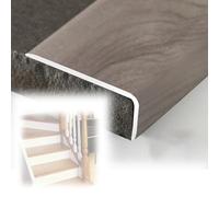 Non-Slip Aluminum Edging Trim Strip - 36" & 48" Flexible L-Shaped Floor Protector for Wood Vinyl & Tile - Cuttable Gray Molding for Safe Edges