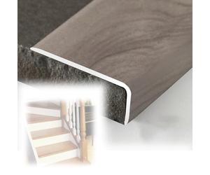 Non-Slip Aluminum Edging Trim Strip - 36" & 48" Flexible L-Shaped Floor Protector for Wood Vinyl & Tile - Cuttable Gray Molding for Safe Edges