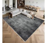 Non-Slip Area Rug 180x260cm Classic Design Washable Soft for Living Room Bedroom Terrace Hallway - Dark Gray Home Decor