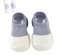 Non Slip Baby Toddler Sock Shoes Breathable Kid First Walking Shoes Cotton Pre-Walker Baby Slipper Socks with Rubber Soft Sole Sneakers Infant Boy Girl Sock Shoes
