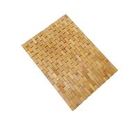 Non-Slip Bamboo Rayon Bath Mat 19.7"x27.6" Roll-Up Shower Rug Foldable Bathroom Mat for Bathtub Sauna Jacuzzi - Quick Dry Comfort and Style