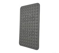 Non Slip Bath Mat 40x70cm Strong Suction Silicone | 200+ suction cups, secure grip on smooth tubs, reduces slip risks, for ideal for wet showers(gray)