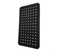 Non Slip Bath Mat 40x70cm Strong Suction Silicone | 200+ suction cups, secure grip on smooth tubs, reduces slip risks, for ideal for wet showers(black)
