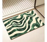 Non Slip Bath Mat, Diatomite Stone Bath Mats for Bathroom 40 x 60 cm, Diatom Mud Door Mat, Green Washable Rug, Super Water Absorption, Home Kitchen Bathtub Bathroom Accessories, Leopard Print D-2237