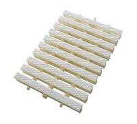 Non-Slip Bath Mat,Drain Grate ABS Plastic Splicable Pool Drain Cover Overflow Grate Bone Color Various Widths Pack(18x 100cm,10pcs)
