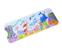 Non Slip Bath Mat for Inside Bath for Kids girls and boys, Cartoon Sea Animal Bathtub Mat Shower Mat, Bathroom Mat Anti Slip with Suction Cup Machine Washable Long 40 X 16 Inch, 100 x 40cm - Whales