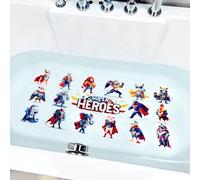 Non-Slip Bath Mat for Toddlers, Cartoon Anti-Slip Bathtub Mat, Safe and Fun Kids Tub Mat, Baby Shower Mat with Cute Design,Perfect for Bathtubs, Showers and Bathroom (Heroes)