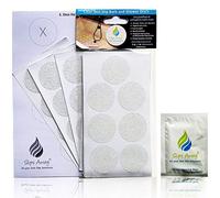 Non-Slip Bath & Shower 28x Clear Stickers - FREE FITTING TEMPLATE INCLUDED - Modern Stylish Alternative to a Rubber Suction Mat - Strong Textured Adhesive Anti Skid Safety Discs - SLIPS AWAY®