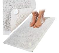 Non Slip Bath & Shower Mat Foot Scrub Pedi Feet Care Anti Mould Mildew Stain Resistant Fast Drying