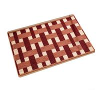 Non-Slip Bathroom Floor Rug 45x70cm, Microfiber Absorbent Bath Mat, TPR Non Skid Backing, Quick Drying Machine Washable Bathroom Rugs and Mats for Shower Floor Entryway(Red)