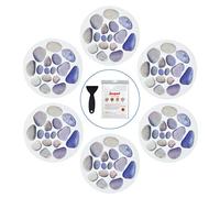 Non Slip Bathtub Stickers, 10 PCS Large Cobblestone Adhesive Anti Slip Decal Threads for Shower and Bath Tub with Premium Scraper