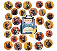 Non Slip Bathtub Stickers, 26 PCS Pop Art Cat Decals, Alternative to Shower Mat, Waterproof Adhesives, Anti Slip Shower Stickers, Tubs, Stairs - Safety Tub Non Slip Stickers