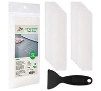 Non Slip Bathtub Strips Adhesive Anti Slip Shower Stickers for Bath Tub,Bathroom,Stairs with Premium Scraper