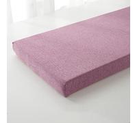 Non-Slip Bench Cushion for Indoor Outdoor Furniture 140x45x5cm Purple Long Chair Seat Pad with Backrest and Ties Perfect for Patio Dining & Comfort