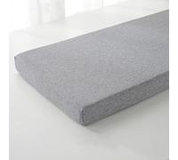 Non-Slip Bench Cushion for Indoor & Patio Furniture - Long Dining Seat Cushion with Backrest & Fixing Ties 140x45x5 cm Grey Perfect for Comfort & Style