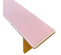 Non-Slip Bench Cushion for Patio Furniture & Piano Bay Window Seat Pad with Ties Shoe Stool Cushion Soft Pink 30x100cm - Comfortable & Stylish Home Decor