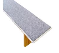 Non-Slip Bench Cushion for Patio Furniture Piano Seat Pad Bay Window Cushion with Ties Shoe Stool Pads Grey 30x100cm - Comfortable & Stylish Home Decor