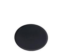 Beaumont Non-Slip Round Tray 280mm (11") - Dishwasher Safe, Wipeable, Easy to Handle - Black